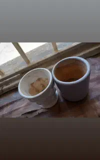 دوعدد گلدان سرامیک نو سالم تمیز