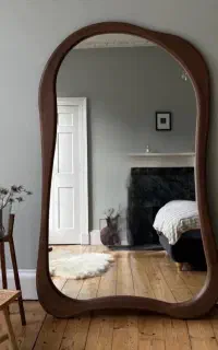 آینه دفرمه چوب روس درجه یک