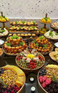 ارائه انواع فینگر فود ،غذا،دسر،کیک وخاگینه