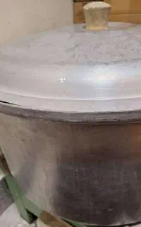دیگ، آبکش، گاز زمینی، کفگیر روحی بزرگ