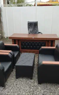 ست مبلمان اداری/میز غزال لمسه/صندلی مدیریتی