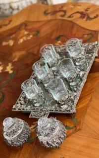 سرویس چای خوری نقره