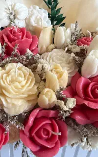 باکس گل شمعی. مناسب هدیه