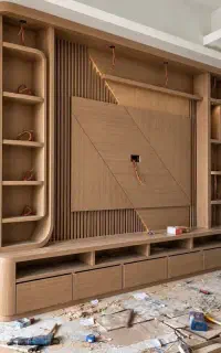 کابینت کمد دیواری کناف کاغذدیواری پارکت دکور تی وی