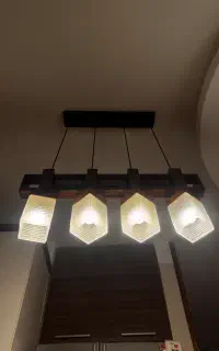 لوستر خطی ۴ شعله