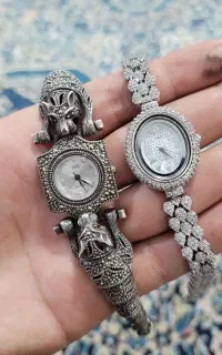 ساعت دستبند زنجیر نقره