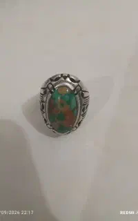انگشتر فیروزه حدود 30گرم کاردستی زنجان