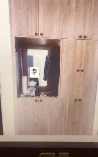 کمد دیواری جا دار وزیبا تمام mdf  کاملا نو