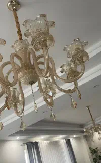 لوستر ۸شاخه و۵شاخه کریستالی ست