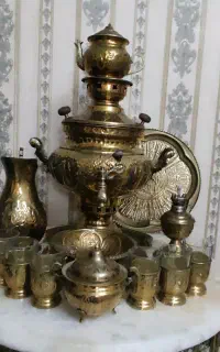 سماور برنجی بامیز برنجی