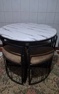 فروشی میز کم جا ۴ نفره نو