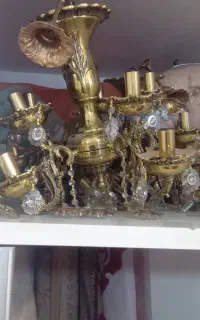 دوعدد لوستر برنز