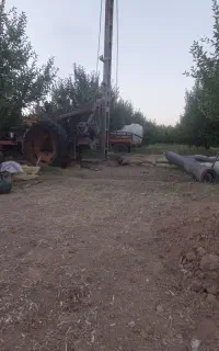 حفر چاه با دستگاه ضربه ای