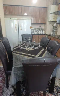 نهار خوری چرم ی 6نفره