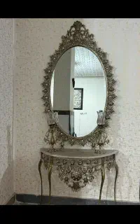 آیینه و ساعت برنز