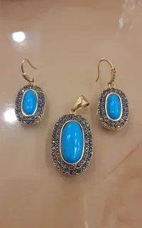نیم ست فیروزه