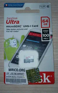 اس دی میکرو SanDisk Ultra 64GB گارانتی مادام