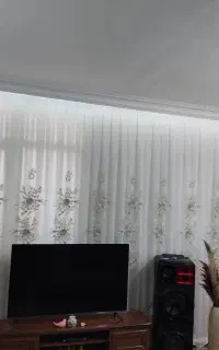 پرده گیپور با  زیری ساتن کره ای جنس درجه یک