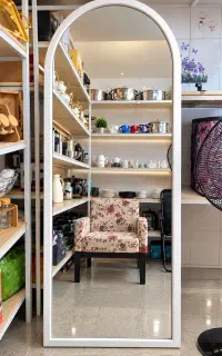 آینه قدی رنگ طوسی