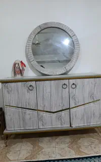 میز تی وی کنسول آیینه و ساعت
