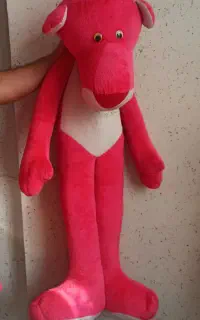 عروسک پلنگ صورتی
