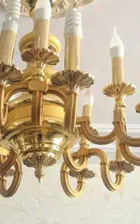 لوستر  قدیمی روکش طلا