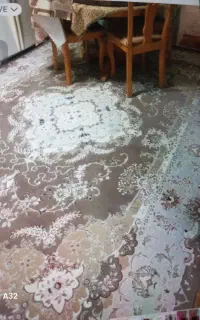 فرش ۹ متری رنگ کرم و قهوه ای