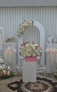 گل آرایی/ دیزاین بله برون/ استند/جایگاه/ یلدا