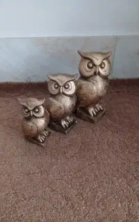 مجسمه و دکوری جغد طلایی