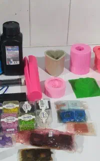 وسایل شمع سازی ، قالب شمع سیلیکونی، رنگ