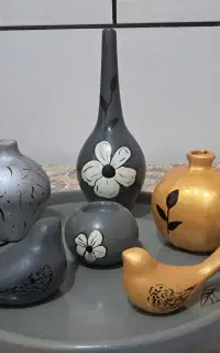 جا شمعی سرامیکی و وسایل تزئین سفالی