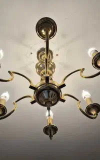 دو عدد لوستر 6 شعله - یک لوستر 8 شعله / دیوار کوب