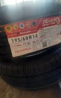 1جفت لاستیک ایران طایر ۱۹۵سایز ۱۴ نوپژو سمند پیکان