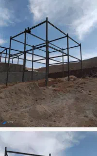 شیروانی واسکلت فلزی وسقف عرشه