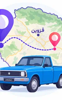 راننده پیکان وانت یا اریسان مسقف با ماشین