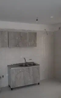 کابینت بدنه فلزی با درب mdf نو ، با سینک و آبچکون