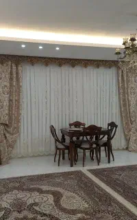فروش پرده فلت ۴متری به همراه دو دستک