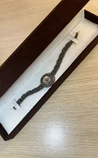 ساعت نقره سیاه قلم