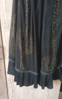 ۶ میلیون لباس جرج مشکی نگین دار آستر  دوزی