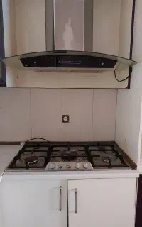 هود و گاز رومیزی و  کتیبه چوبی ۶متری