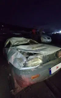 پراید 89سفید تصادفی.