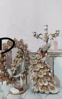 آیینه و شمعدان طاووس