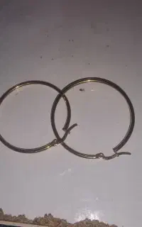 گوشواره گرد بزرگ  استیل