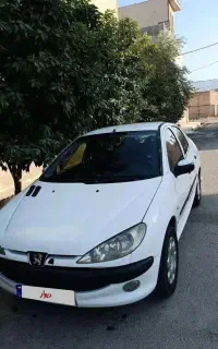 پژو۲۰۶مدل 93sd v8 بدون رنگ