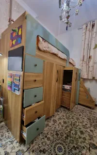 تخت دوطبقه از برند کمجا چوب