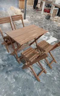 مرکز پخش میزو صندلی تمام چوب روسی تاشو