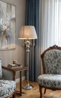 آباژور ایستاده پایه استیل شیک