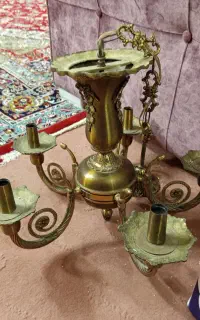 لوستر ۵ شعله برنزی