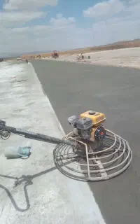 اجرایه بتن با ماله پروانه