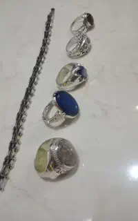 تعدادی انگشترنقره کلکسیونی